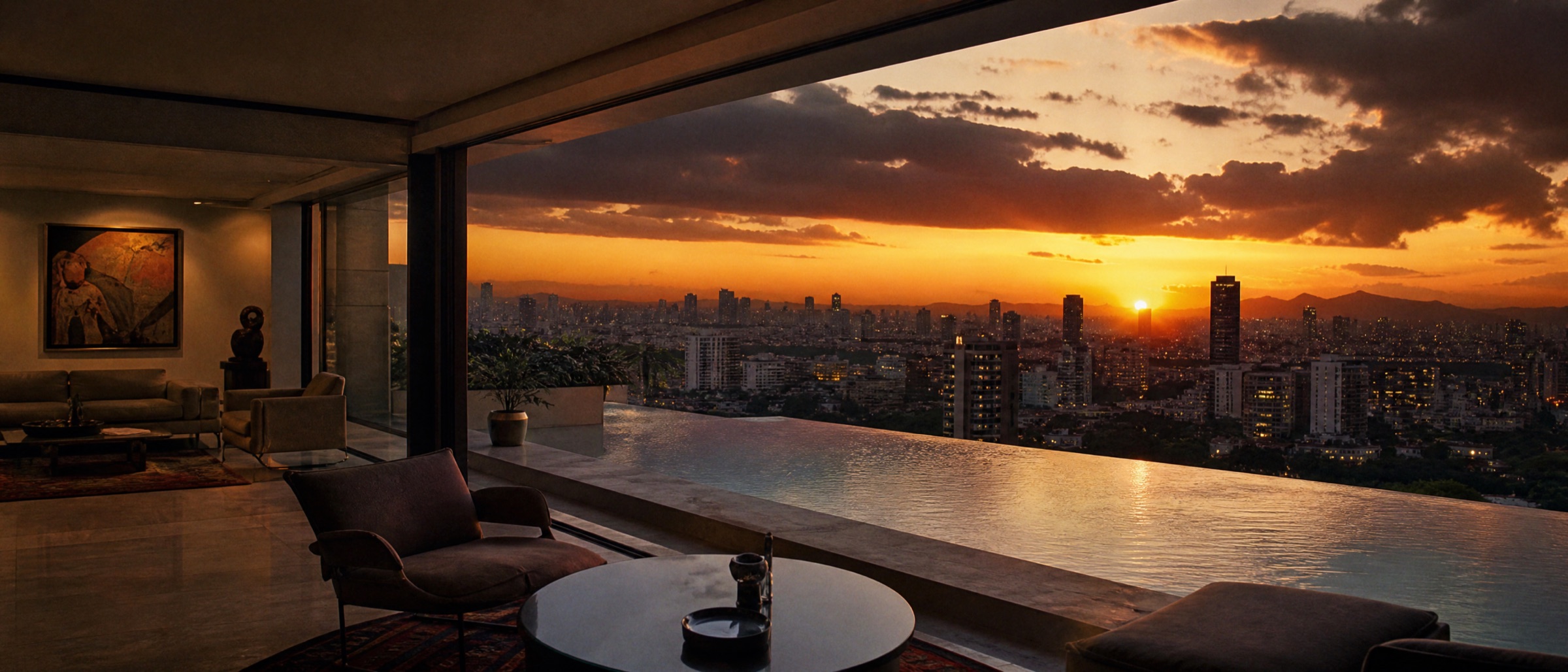 Penthouse con alberca infinita en Polanco, CDMX